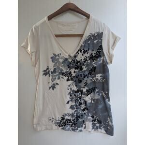 Vintage Calvin Klein Jeans Women’s Y2K Cotton V Neck Graphic T Shirt Size L